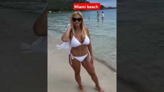 a beautiful milf ready for swimming today | #beachparty #beachwalk #swiming #beach #miami