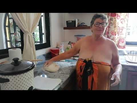 Hot Granny In The Kitchen