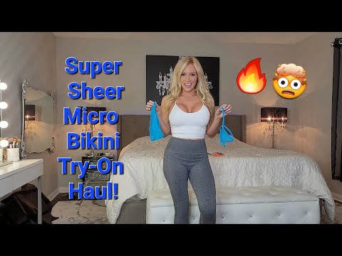 Super Sheer Micro Bikini Try-On Haul with @HuneyBaked! @swimxotic