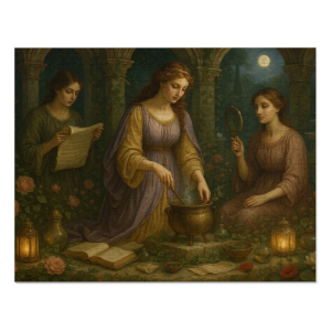 Ritual of Roses: Love Potion Brewing Puzzle in Renaissance Garden (252 Pieces)