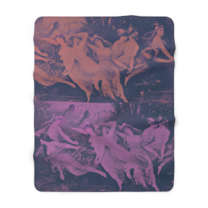 Dance of the Will-o’-Wisps — Sherpa Fleece Blanket (60″ × 80″)